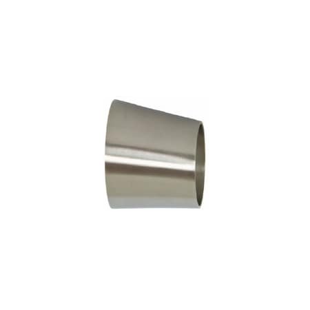 Sanitube Polished Eccentric Reducer T304, 1-1/2"X1 32W4P-150100